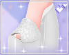 Fur heels white