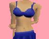 Blue Miniskirt + Bikini