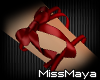 [M] lil Red Bow Bracelet
