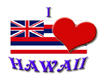 I Love Hawaii Sticker