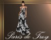 PdT B&W Hibiscus Gown