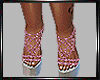 (E5lN) White Pink Heels