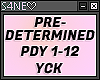 YCK-PREDTERMINED