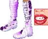 Purple Grid boots