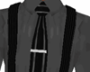 SHIRT W/Suspenders/Tie M