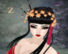 Geisha Kanzashi Red Oran