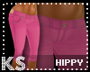 {K} Pink Capris Hippy