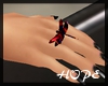 red/black Dragonfly Ring