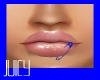 Lip Safety Pin - Blue