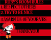 Ruby Gloom Room Rules