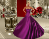 Purple Silk Gown