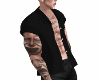Open shirt tattoo