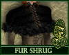 Fur Shrug Black