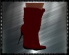 Dark Red Suede Boots