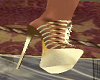 Gold High Heel Shoes