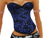 blue lace corset top