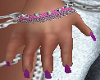 Purple Nails Hands