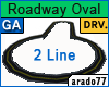 2 Line Roadway Oval