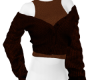 *B* Brown Open Cardigan
