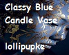 Classy Blue Candle Vase