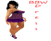 BBW Mini Dress Purple