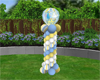 Baby Boy Balloon Column
