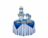 blue rose wedding cake