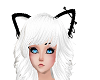 Black White Neko Ears