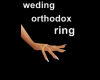 Weding orthodox ring