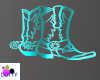 neon cowboy boots