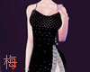 梅 sparkle black dress