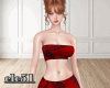 Red snake dress