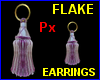 Px Flake earrings