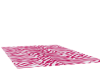 pink zebra rug
