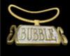 Bubble Gold Name Plate