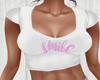 Smile White Tee