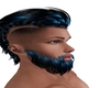 Black/Blue viking beard