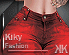 🍒 Jeans skull red