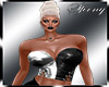 !s! Silver & Black Top.!