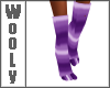 Socks w toes purple