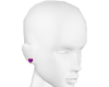 Earring 1 Heart Purple