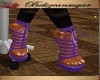 Anns purple strap shoes