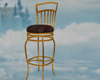 Brown and Gold Stool