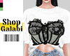 ❡ Lace Corset T-Shirt