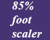 *M* 85% foot scaler