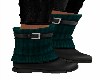TEAL WOOL/BLK BOOTS