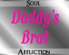 Daddy's Brat Pink Collar