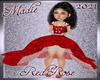 !a Red Rose Kid Dress