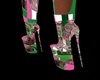 K's Way Heels Grn/Pnk
