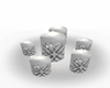 silver candles